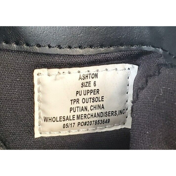 Massini Black Faux Leather Ashton Ankle Boots Booties Women's 6 Two Side Zippers - Picture 6 of 7